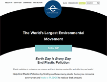 Tablet Screenshot of earthday.org
